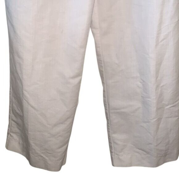Alfred Dunner Womens White Pull-On Elastic Waist Pants Size 10 Cotton Blend - Picture 6 of 7